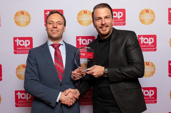 Uitreiking Top Employer 2019 award